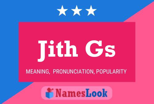 Jith Gs Name Poster