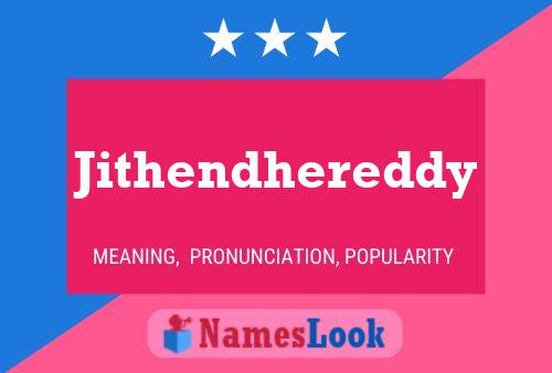 Jithendhereddy Name Poster