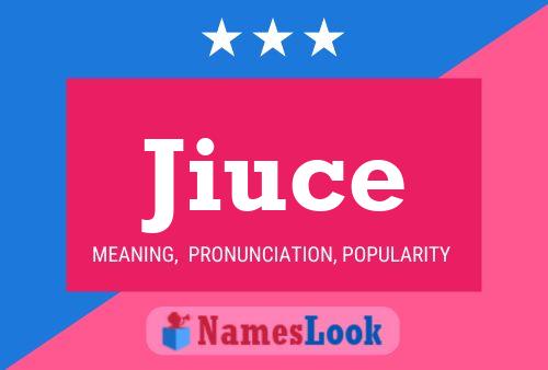 Jiuce Name Poster