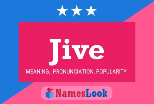 Jive Name Poster