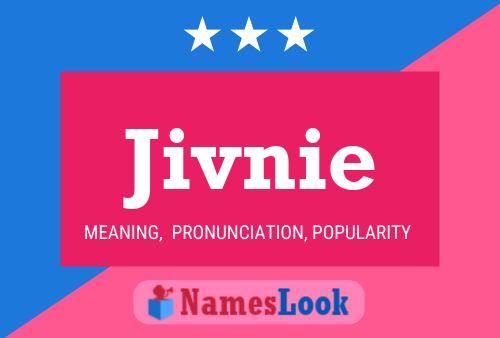 Jivnie Name Poster