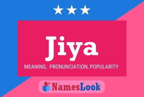 Jiya Name Poster