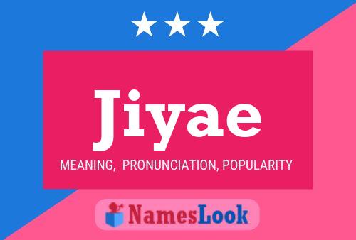 Jiyae Name Poster