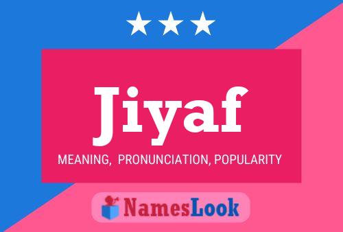 Jiyaf Name Poster