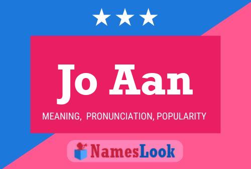 Jo Aan Name Poster