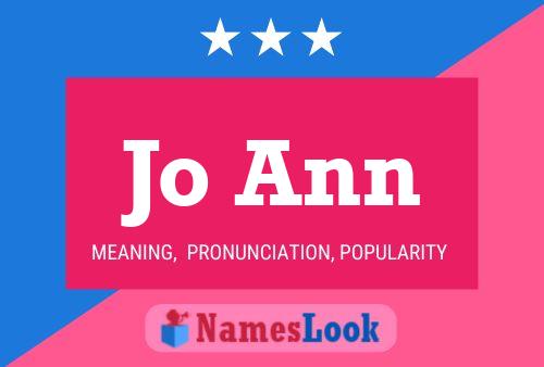 Jo Ann Name Poster