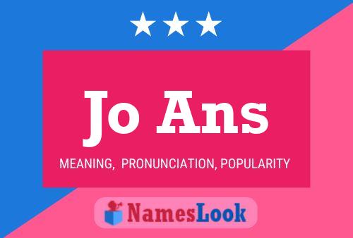 Jo Ans Name Poster