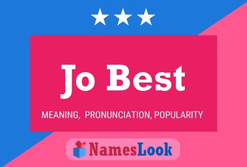 Jo Best Name Poster