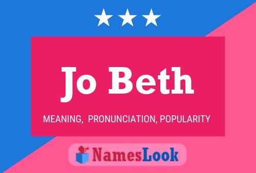 Jo Beth Name Poster