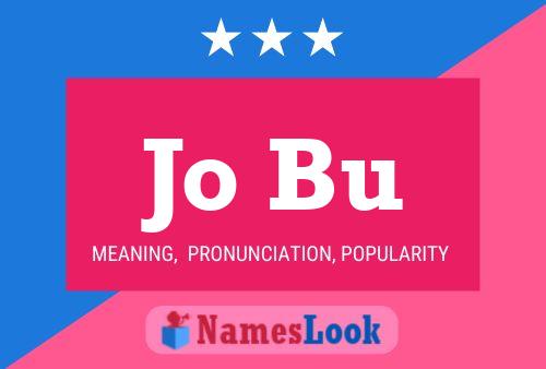 Jo Bu Name Poster