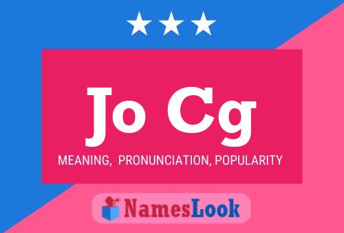 Jo Cg Name Poster