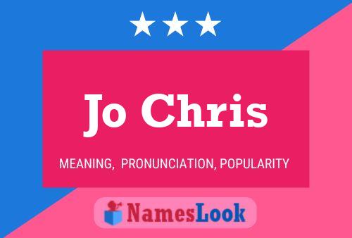 Jo Chris Name Poster