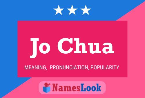 Jo Chua Name Poster