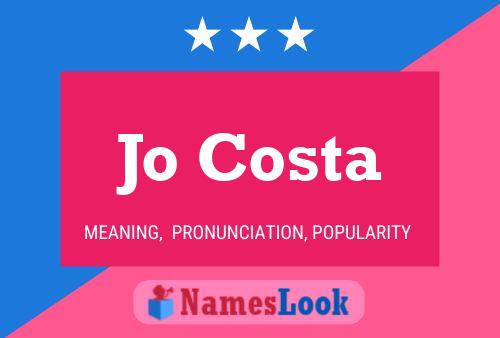 Jo Costa Name Poster