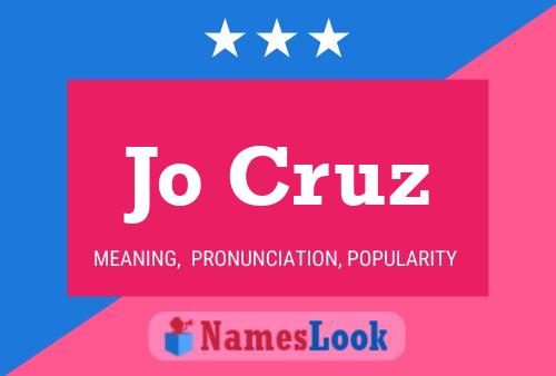 Jo Cruz Name Poster