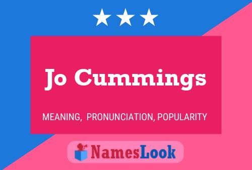 Jo Cummings Name Poster