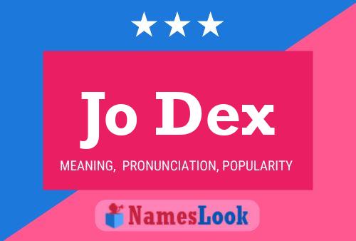 Jo Dex Name Poster