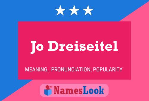 Jo Dreiseitel Name Poster