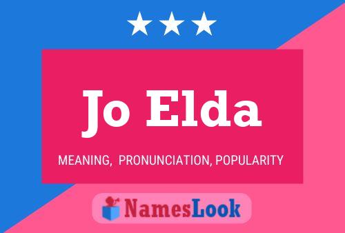 Jo Elda Name Poster