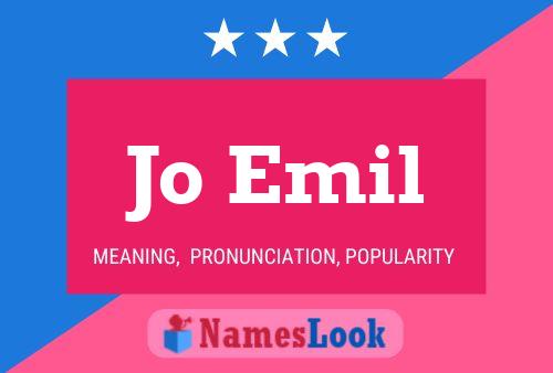 Jo Emil Name Poster