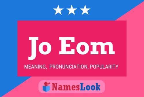 Jo Eom Name Poster