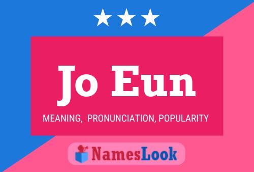 Jo Eun Name Poster