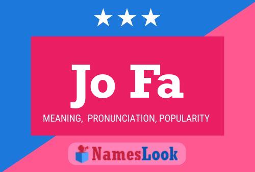 Jo Fa Name Poster