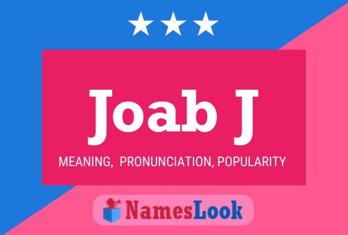 Joab J Name Poster