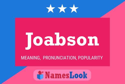 Joabson Name Poster