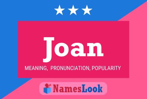 Joan Name Poster