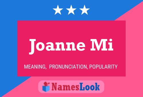 Joanne Mi Name Poster