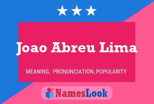 Joao Abreu Lima Name Poster