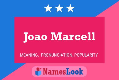 Joao Marcell Name Poster