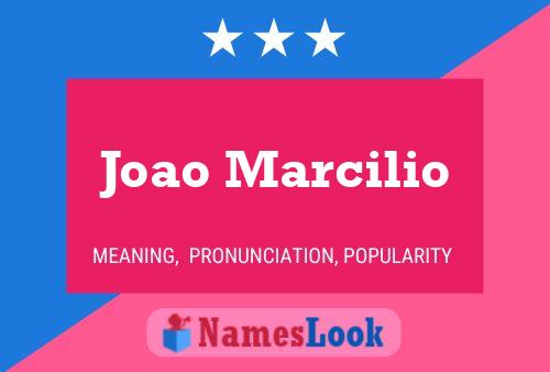 Joao Marcilio Name Poster