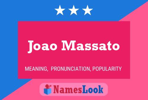 Joao Massato Name Poster