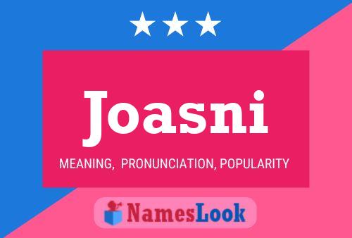 Joasni Name Poster