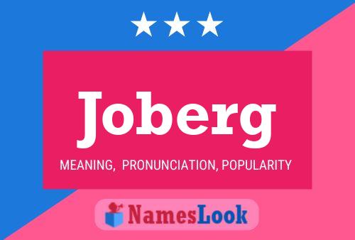 Joberg Name Poster