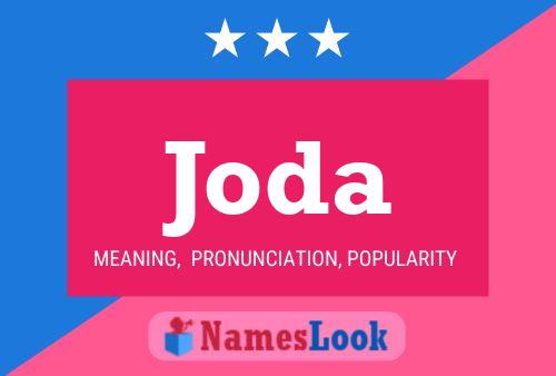 Joda Name Poster