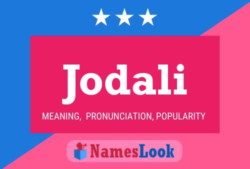 Jodali Name Poster