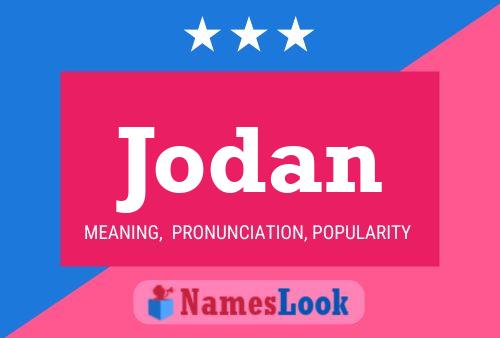 Jodan Name Poster