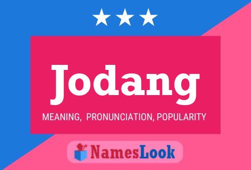 Jodang Name Poster