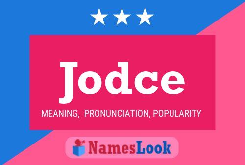 Jodce Name Poster