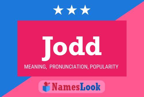 Jodd Name Poster