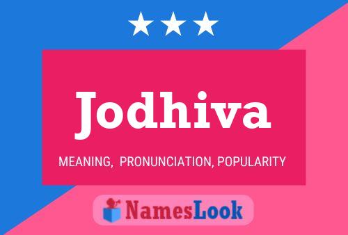 Jodhiva Name Poster