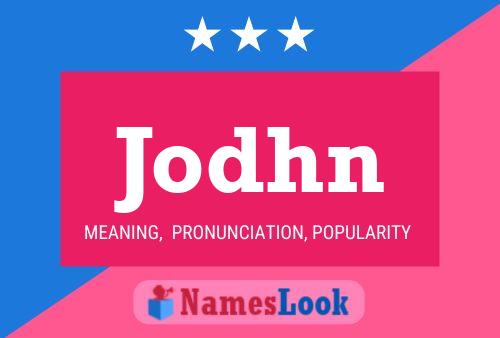 Jodhn Name Poster