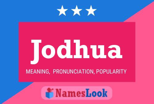 Jodhua Name Poster