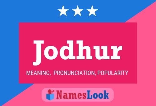 Jodhur Name Poster