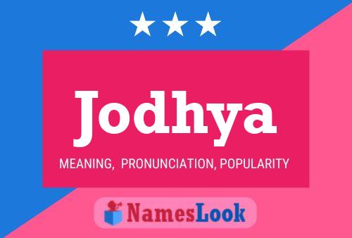 Jodhya Name Poster