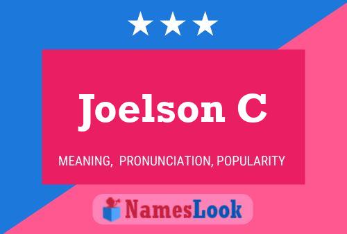 Joelson C Name Poster