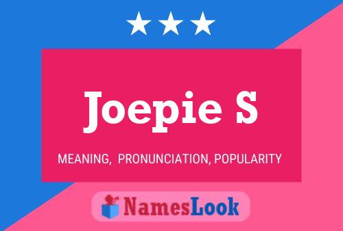 Joepie S Name Poster